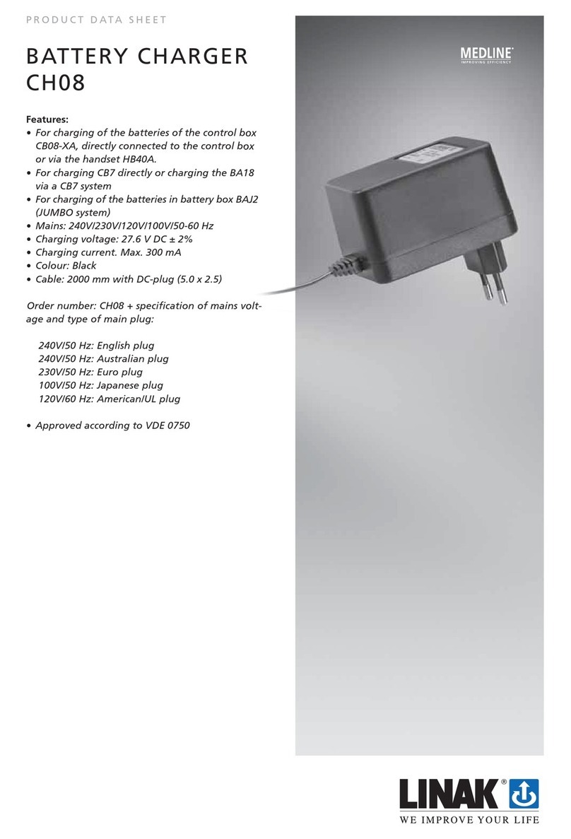 Linak Medline CB08-XA Product data sheet
