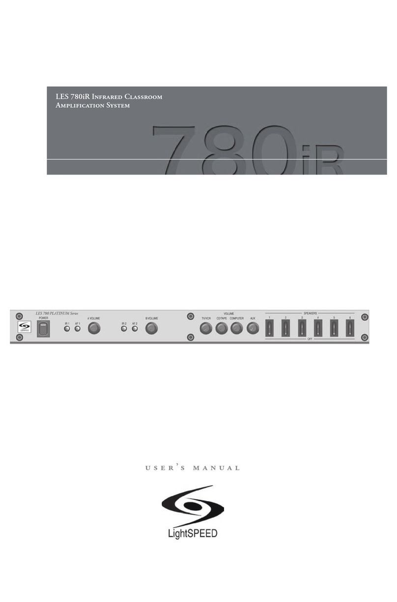 LightSpeed Technologies 780iR User manual LightSpeed Technologies 780iR User manual