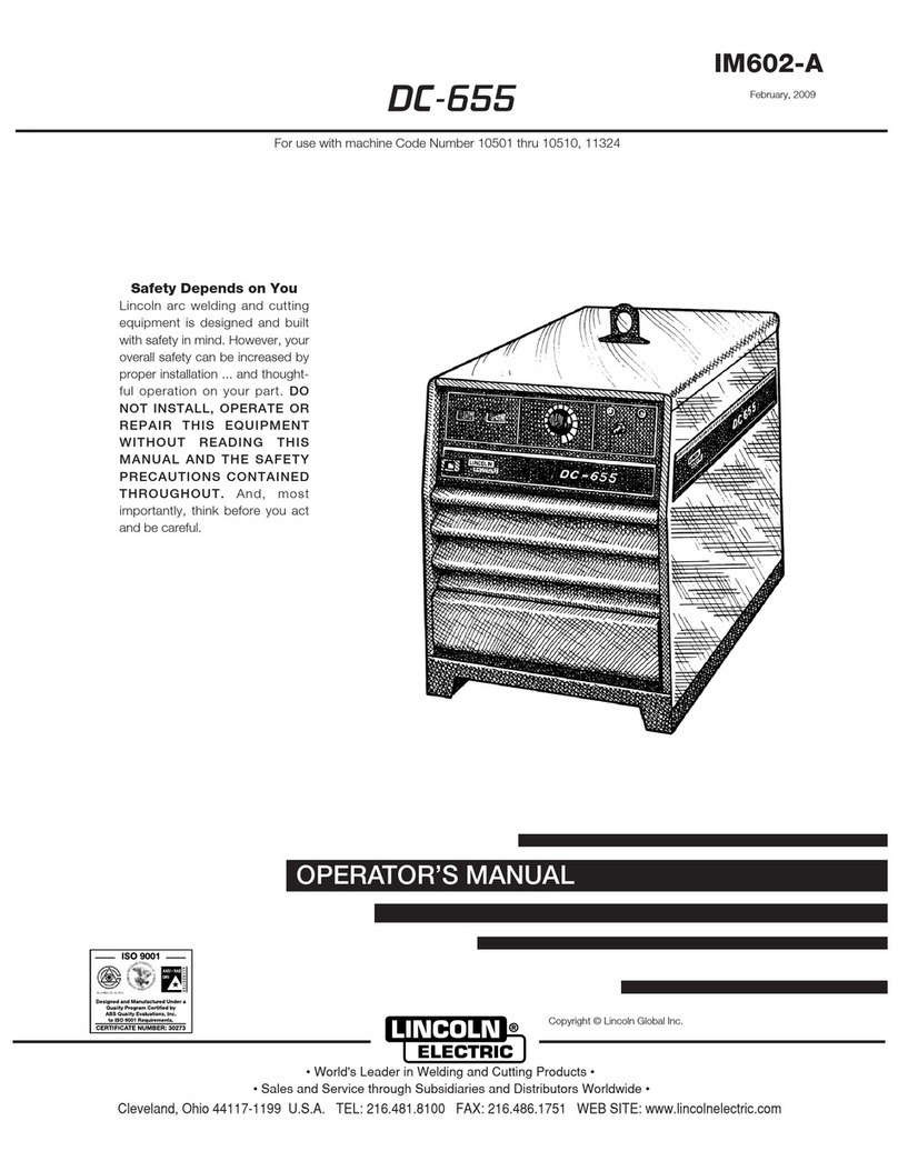Lincoln Electric DC-655 IM602-A Operator's manual