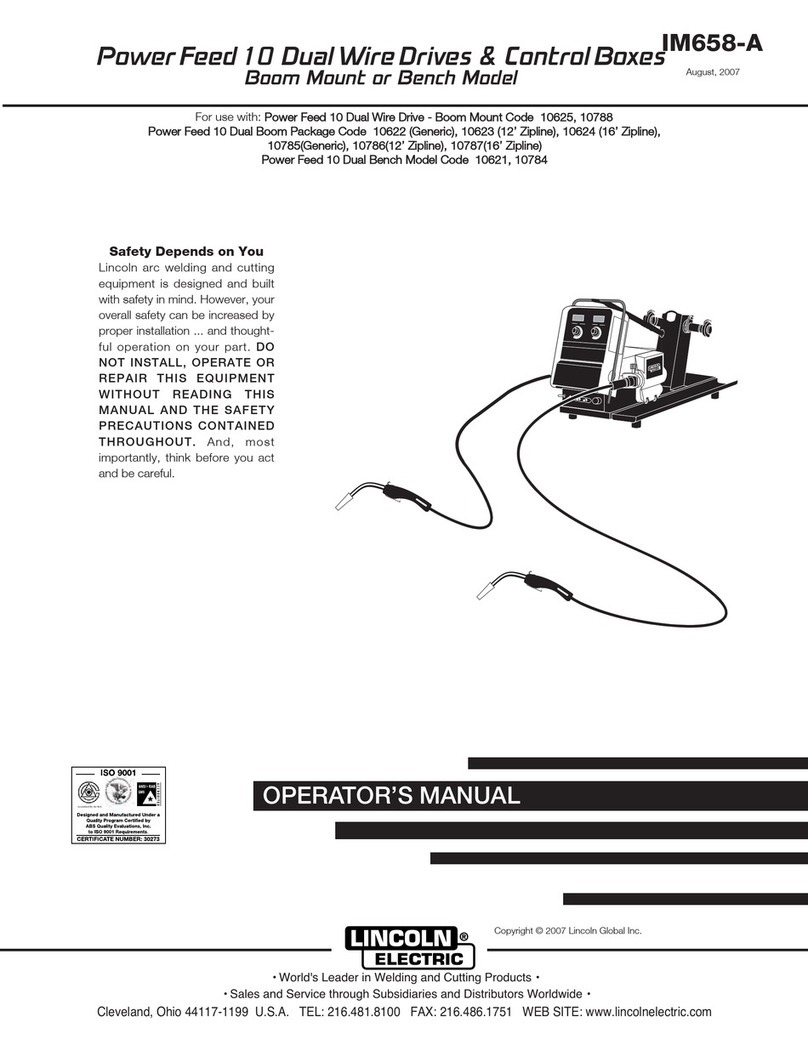 Lincoln Electric IM658-A Operator's manual Lincoln Electric IM658-A Operator's manual
