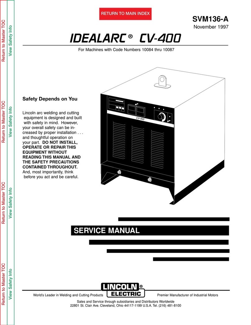 Lincoln Electric IDEALARC SVM136-A Service manual