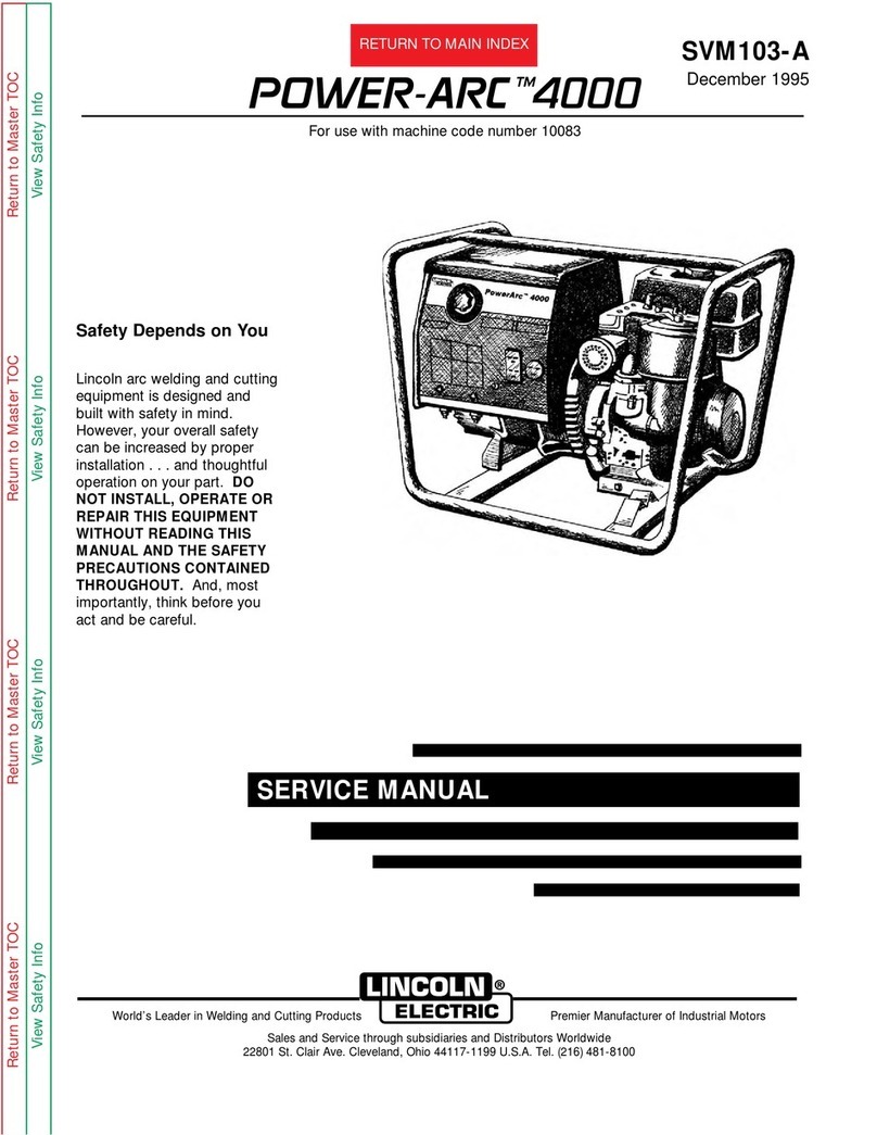Lincoln Electric POWER-ARC 4000 SVM103-A Service manual