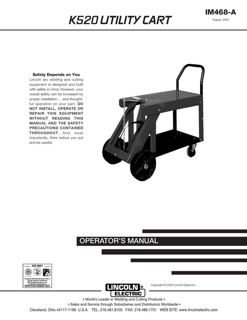 Lincoln Electric K520 UTILITY IM468-A Operator's manual