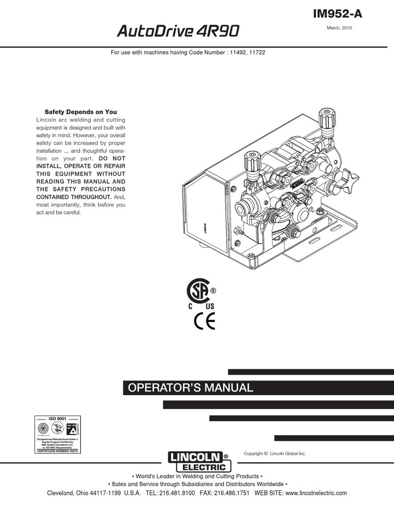 Lincoln Electric AutoDrive 4R90 Operator's manual Lincoln Electric AutoDrive 4R90 Operator's manual