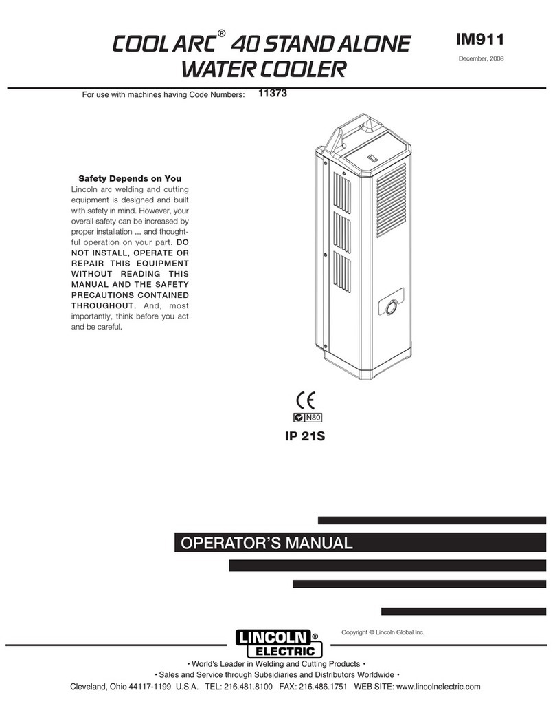 Lincoln Electric COOL ARC IM911 Operator's manual
