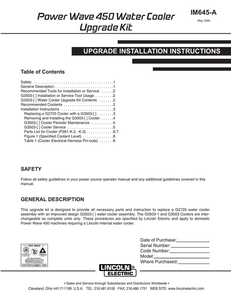 Lincoln Electric FLEXTEC 450 installation instructions Lincoln Electric FLEXTEC 450 installation instructions