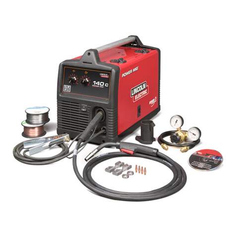 Lincoln Electric POWER-MIG 140C Technical specifications Lincoln Electric POWER-MIG 140C Technical specifications