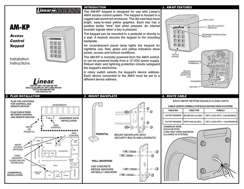 Linear Access AM-KP User manual