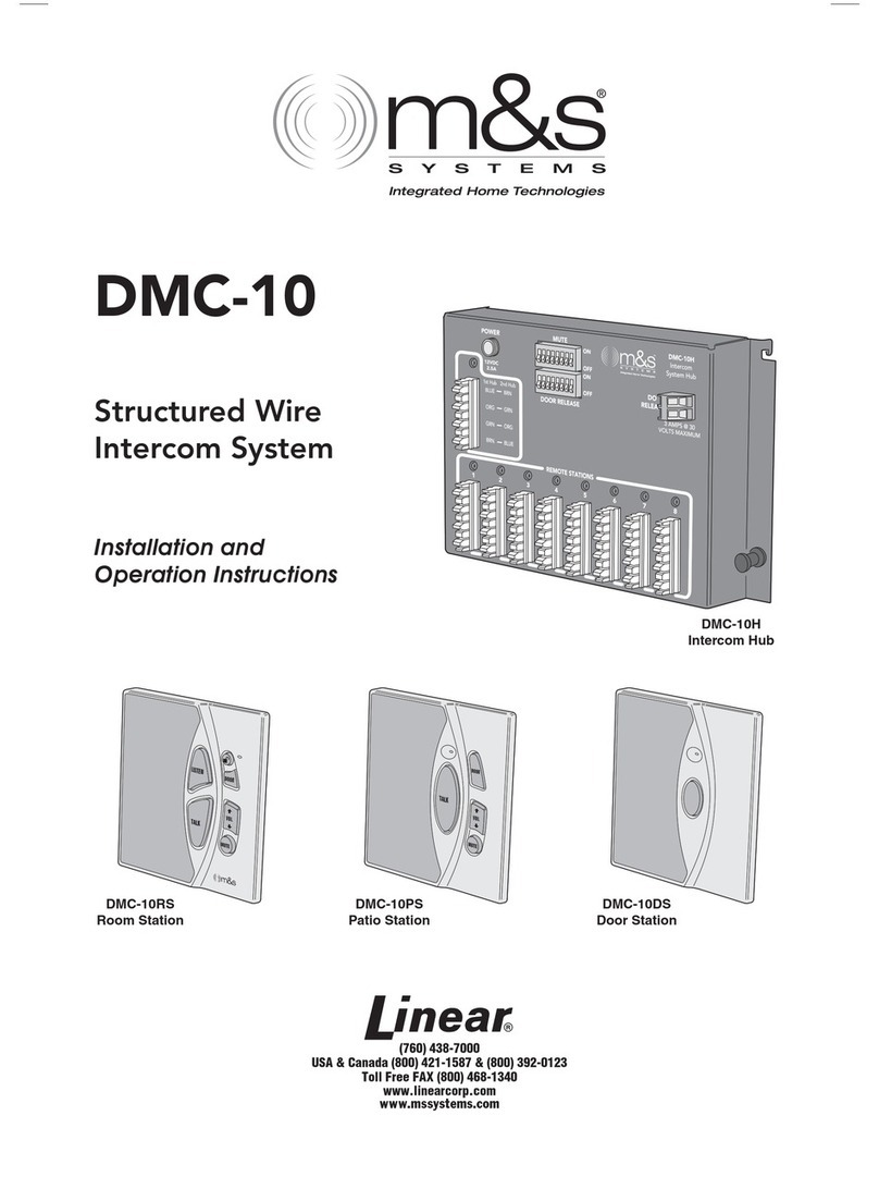 Linear M&S DMC-10DS User manual