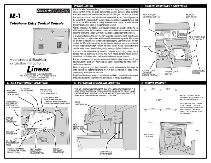 Linear AE-1 User manual