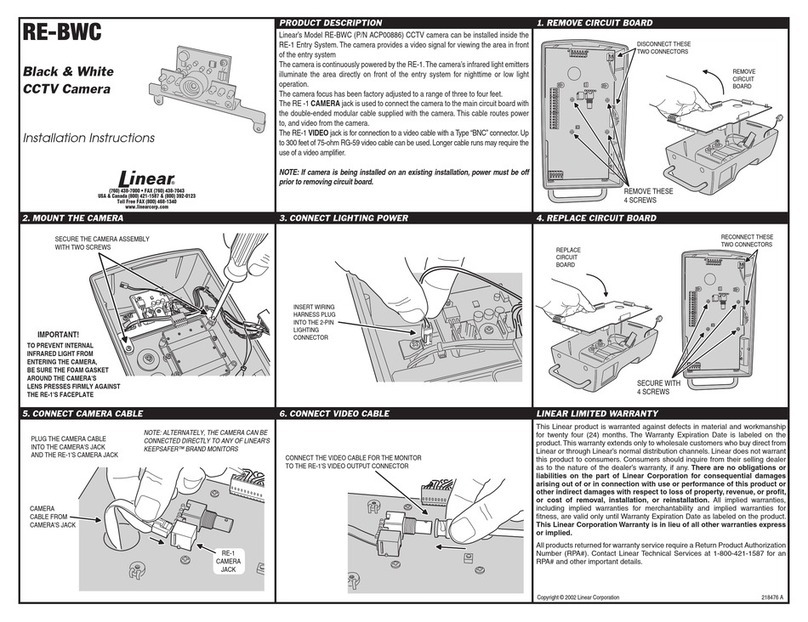 Linear RE-BWC User manual