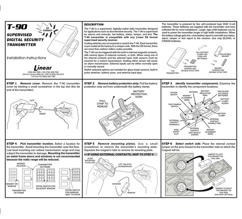Linear T-90 User manual