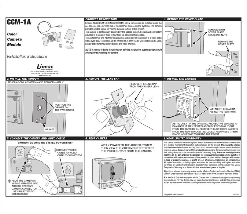 Linear LINEAR CCM-1A User manual