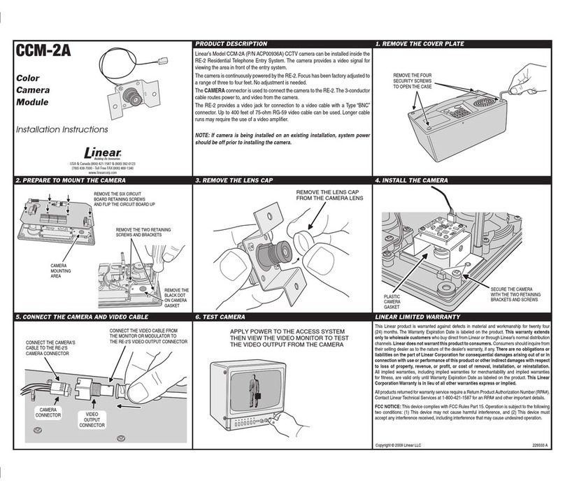 Linear CCM-2A User manual