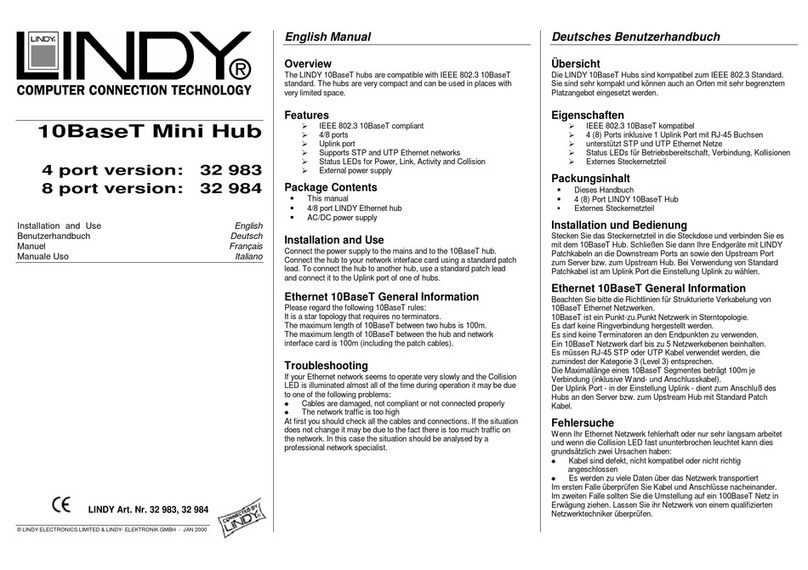 Lindy 32 983 user manual