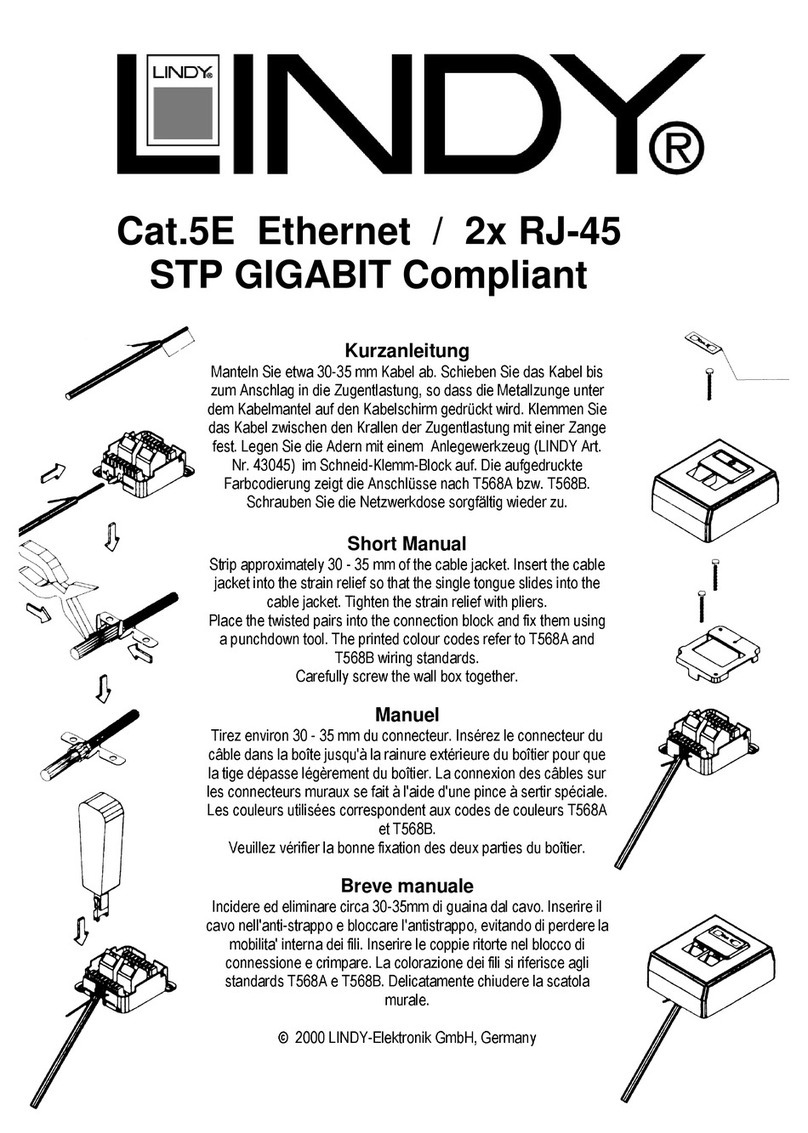 Lindy 2X RJ-45 Short manual
