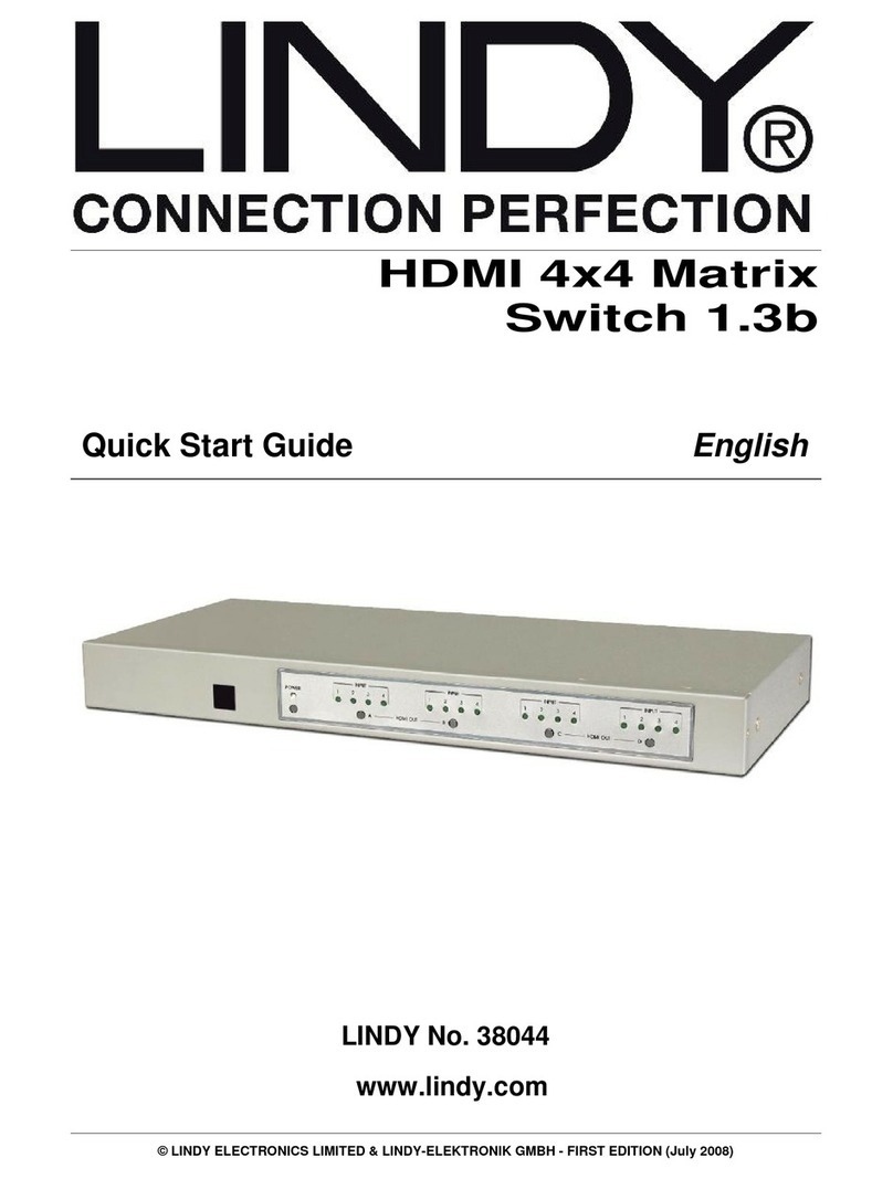 Lindy 38044 quick start guide