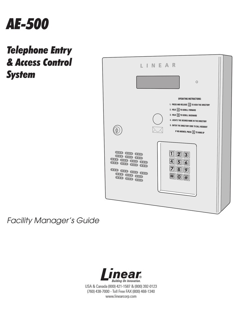 Linear AE-500 User manual