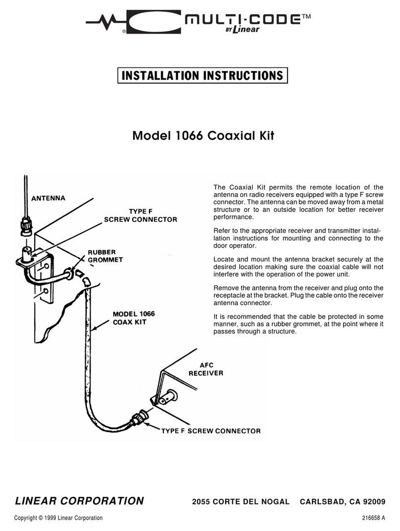 Linear Multi-Code 1066 installation instructions
