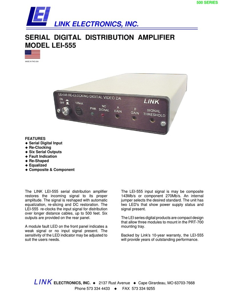 Link electronics LEI-555 User manual