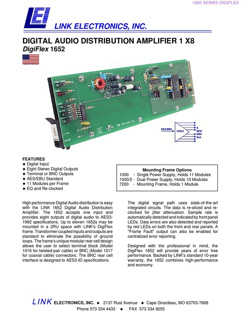 Link electronics DigiFlex 1652 User manual