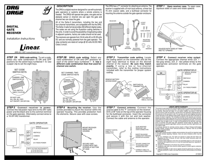 Linear DRG User manual