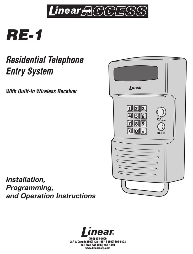 Linear RE-1 User manual
