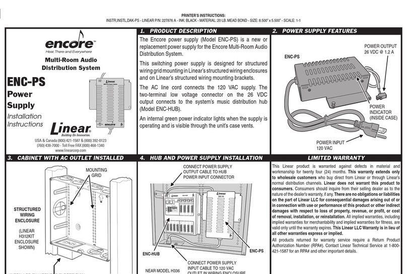 Linear ENC-PS installation instructions