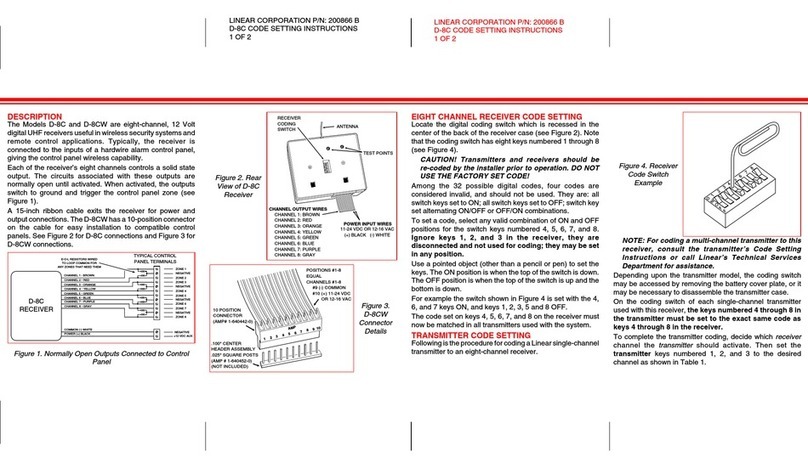 Linear D-8C Administrator guide
