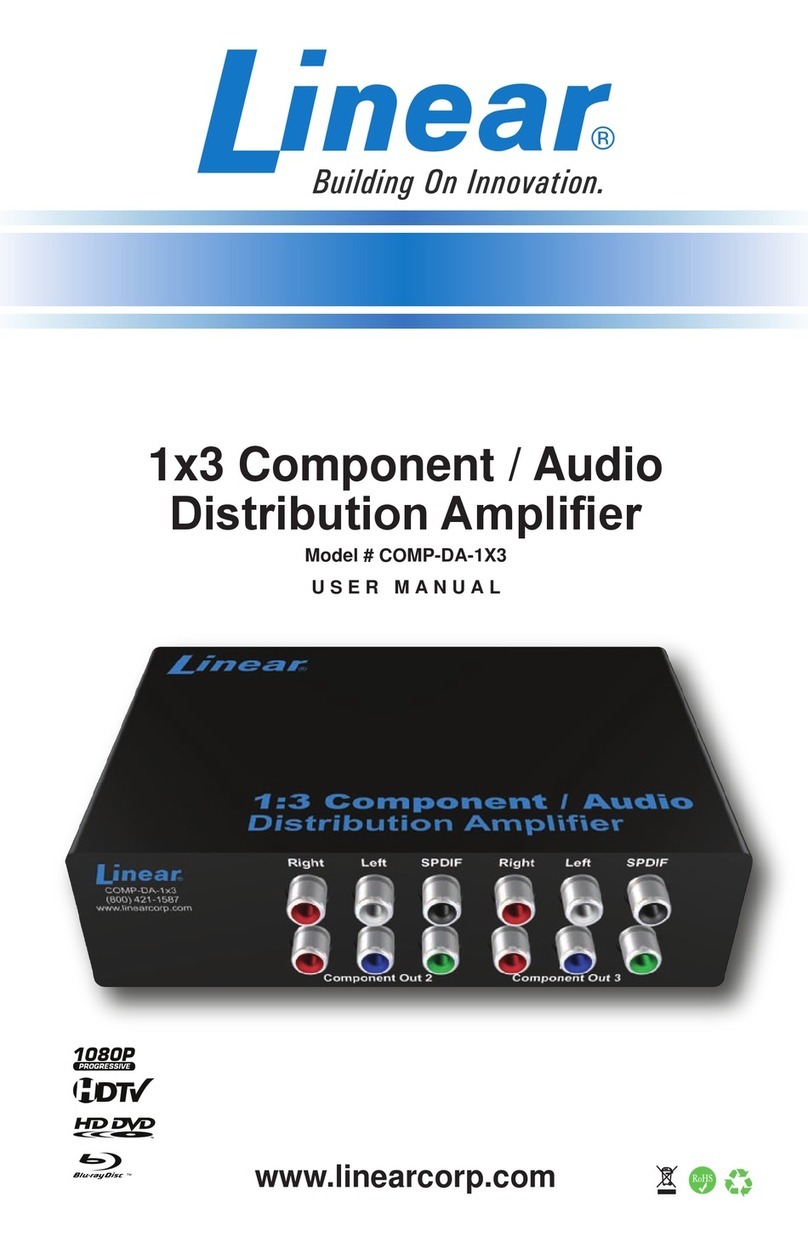 Linear COMP-DA-1X3 User manual Linear COMP-DA-1X3 User manual