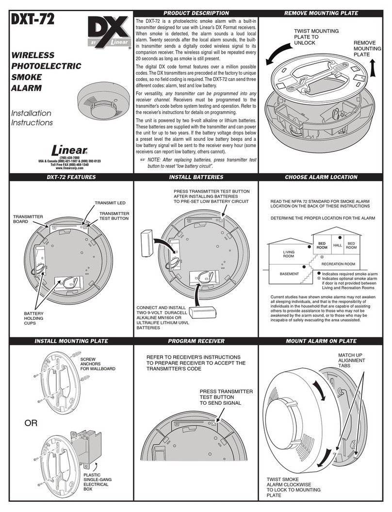 Linear DX DXT-72 installation instructions