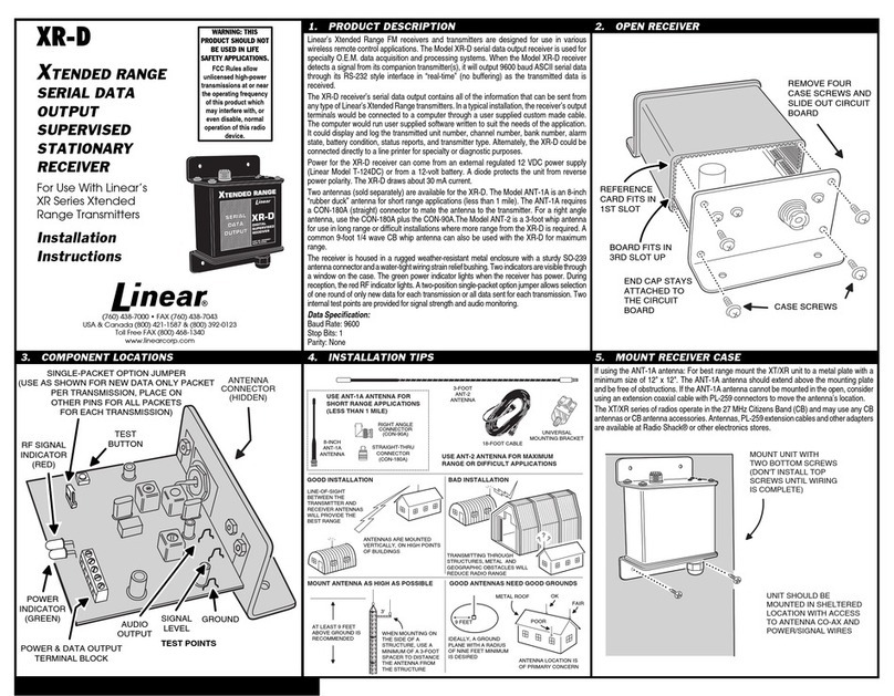 Linear XR-D installation instructions