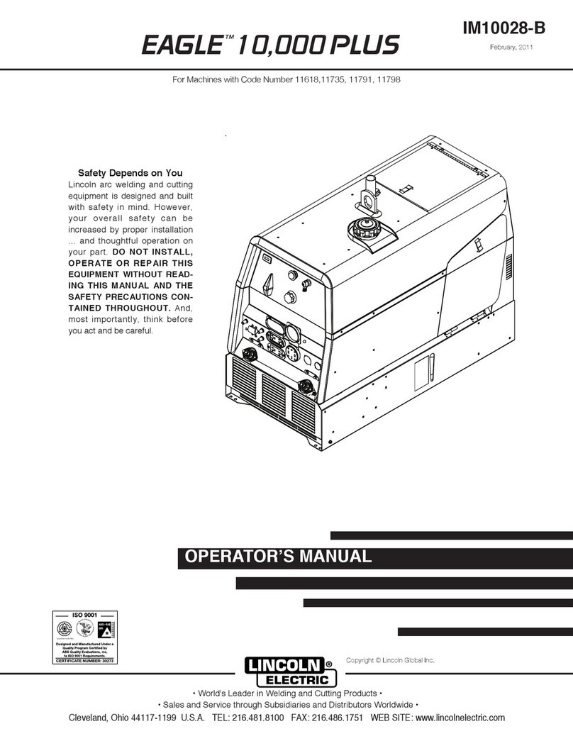 Lincoln Electric EAGLETM 10 Operator's manual