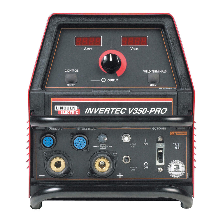 Lincoln Electric INVERTEC V350-PRO CE User manual