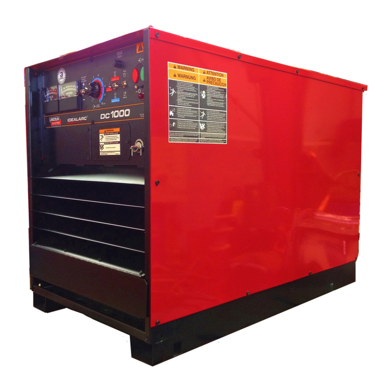 Lincoln Electric IDEALARC DC 1000 SVM123-A User manual