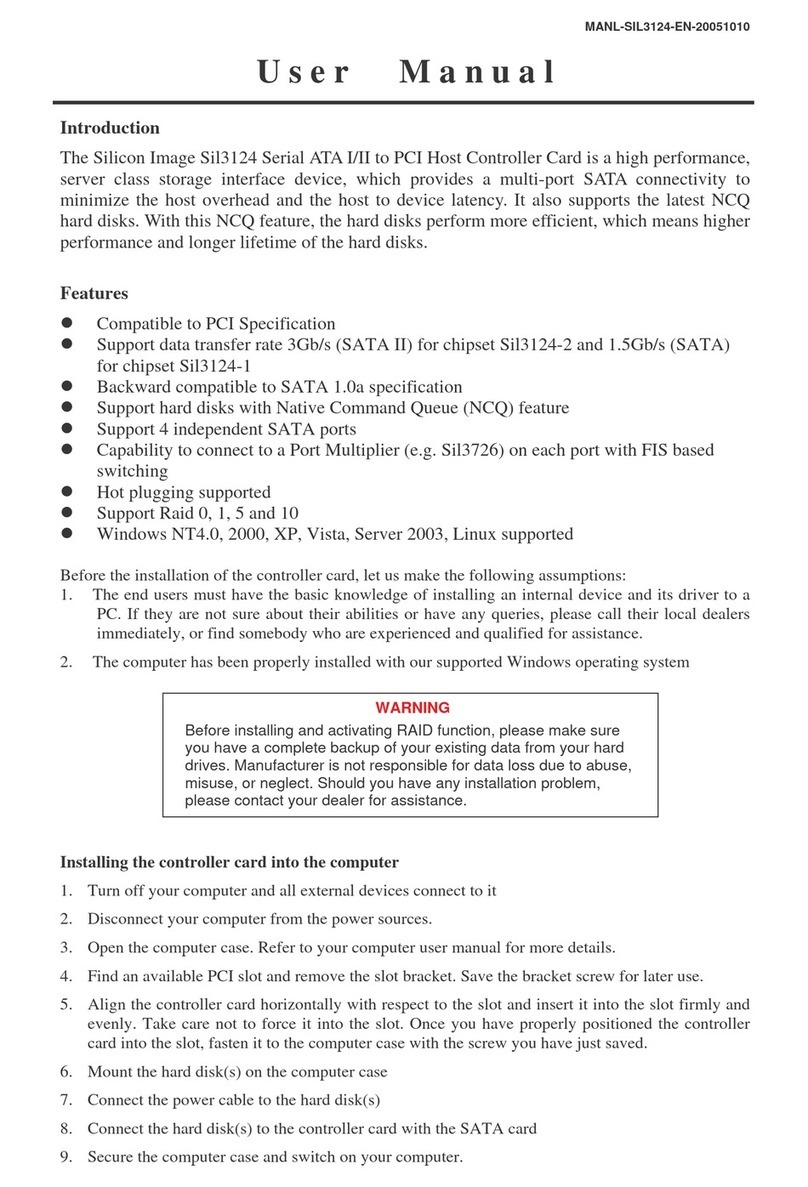 Silicon Image Network Adapter 51143 user manual