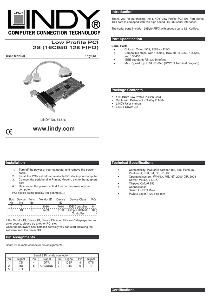 Lindy 51316 user manual