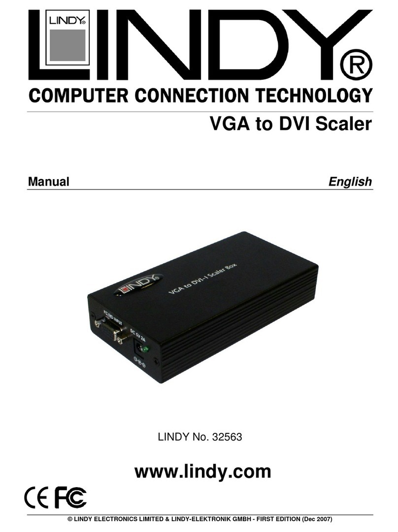 Lindy VGA to DVI Scaler 32563 manual