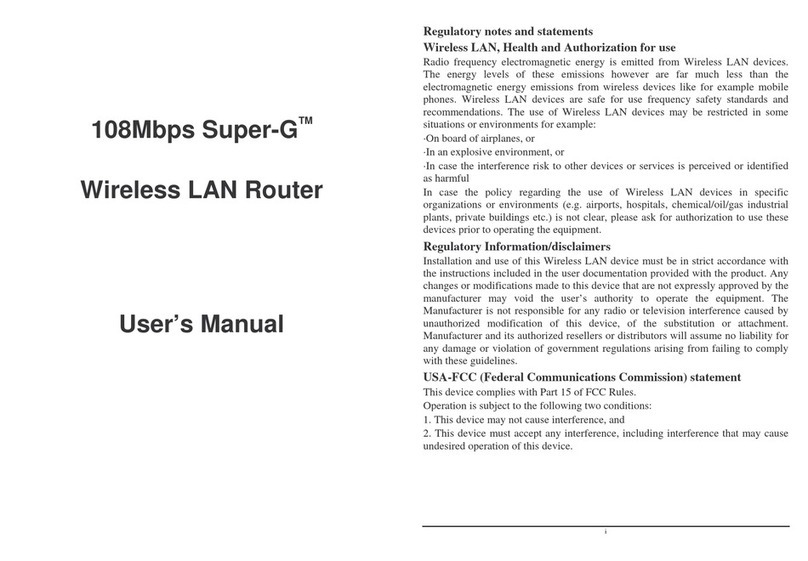 Lindy Wireless LAN Router user manual