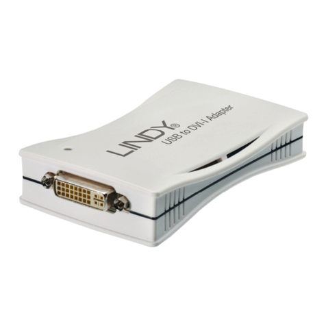 Lindy USB to DVI-I Adapter 42883 User manual