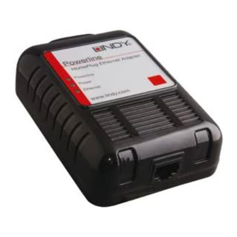 Lindy Ethernet Powerline Adaptor 25131 user manual