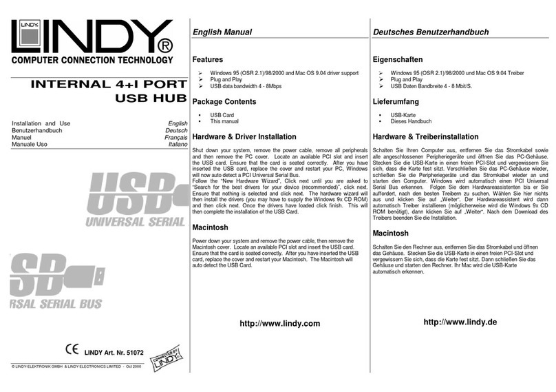 Lindy 51072 Quick start guide