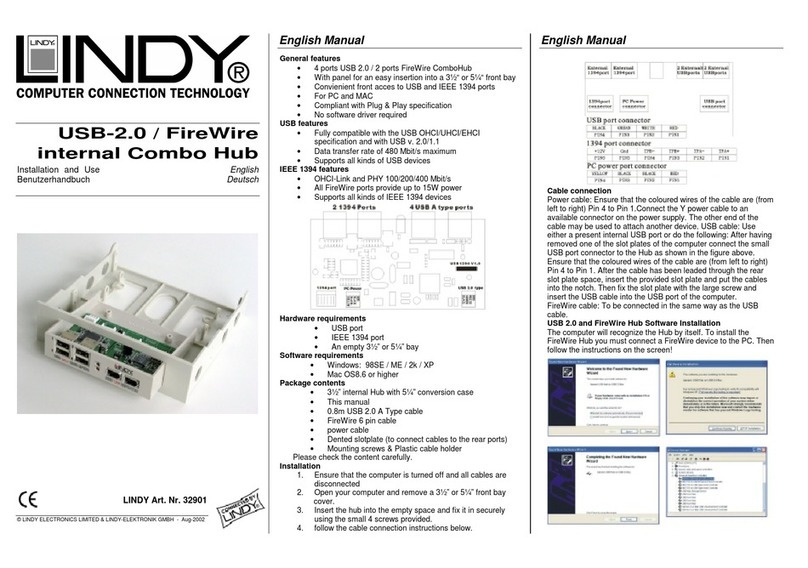 Lindy 32901 Quick start guide