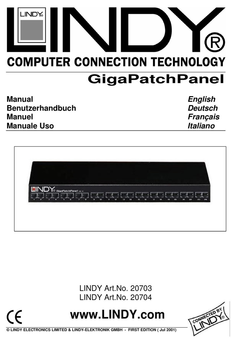 Lindy GIGAPATCHPANEL 20703 user manual