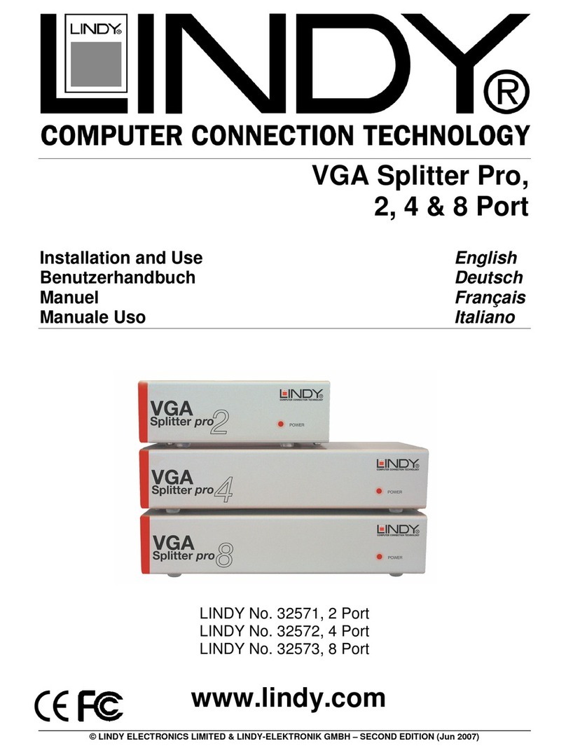 Lindy 32572 Installation and use