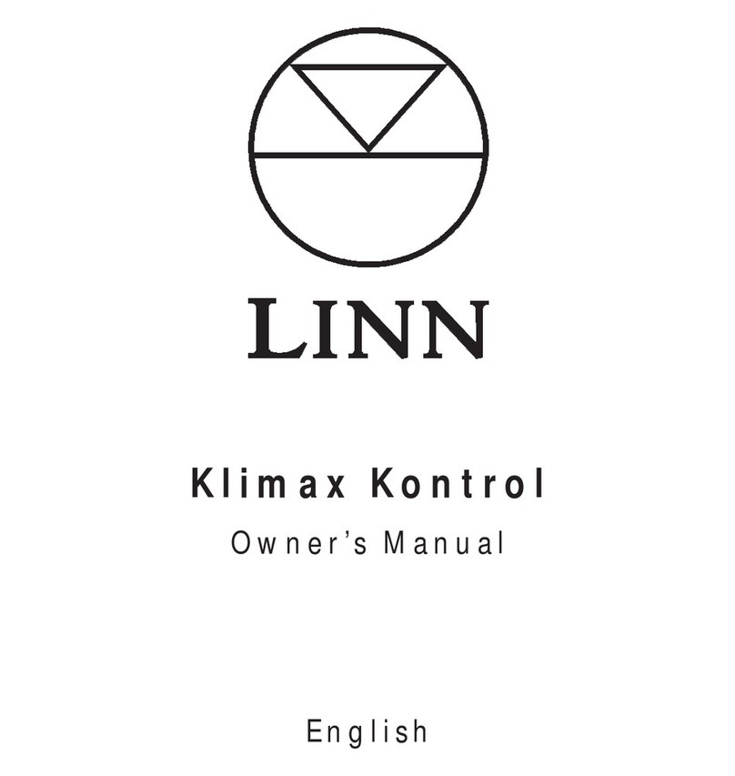 Linn PRE-AMPLIFIER User manual