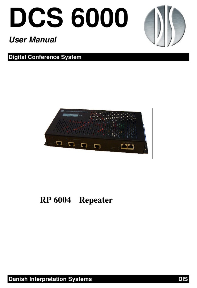 DIS Repeater RP 6004 user manual