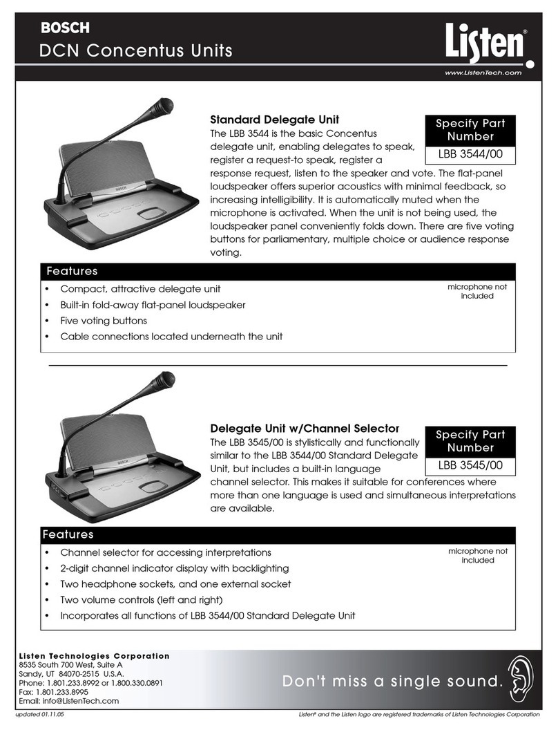 Listen Technologies LBB 3544/00 User manual