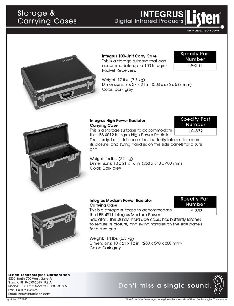 Listen Technologies Integrus LA-331 Specifications
