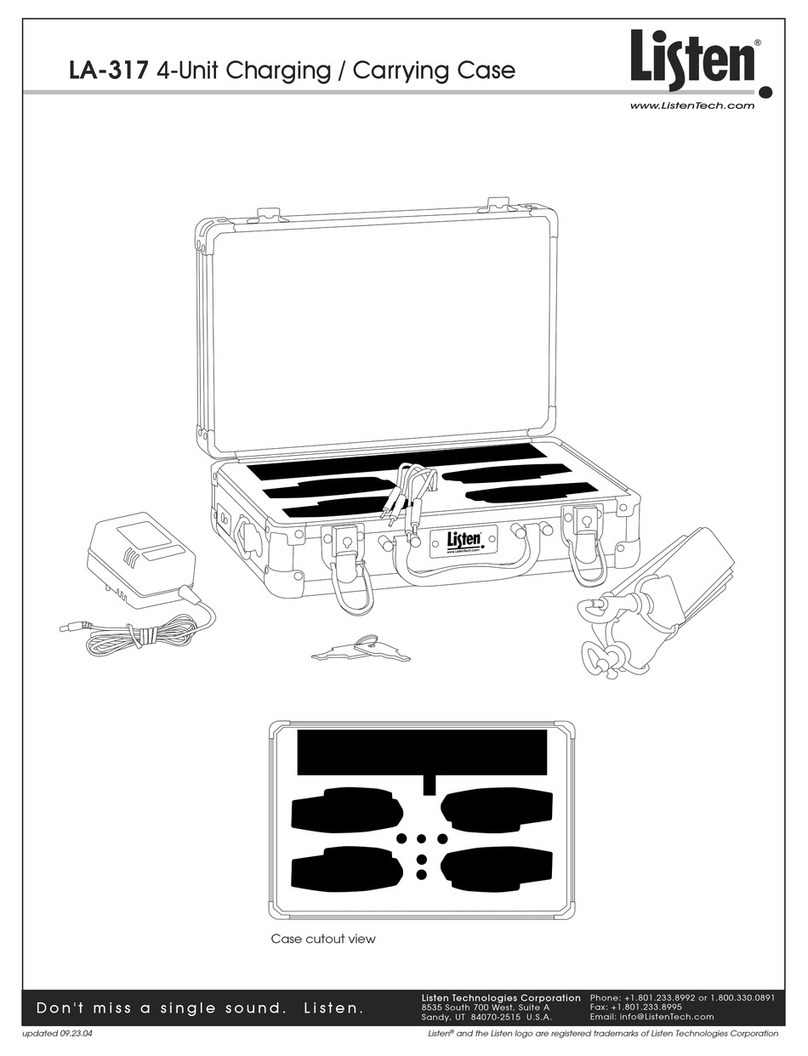 Listen Technologies LA-317 Specification sheet
